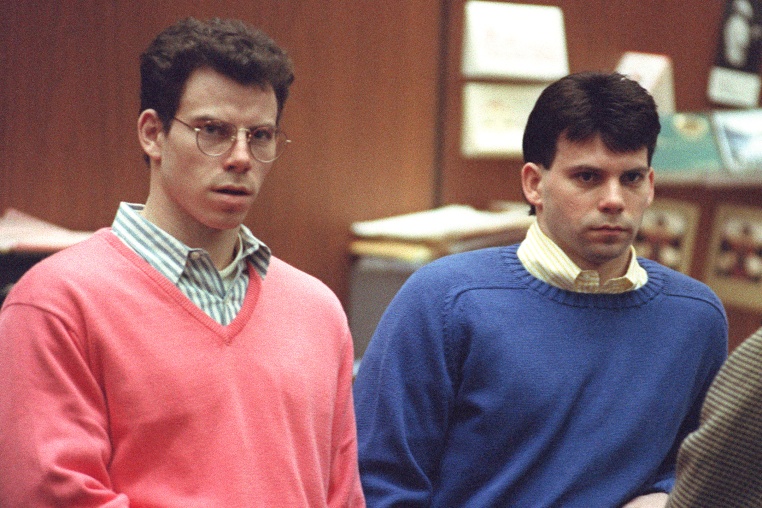 Erik Menendez, left, and Lyle Menendez in 1992.